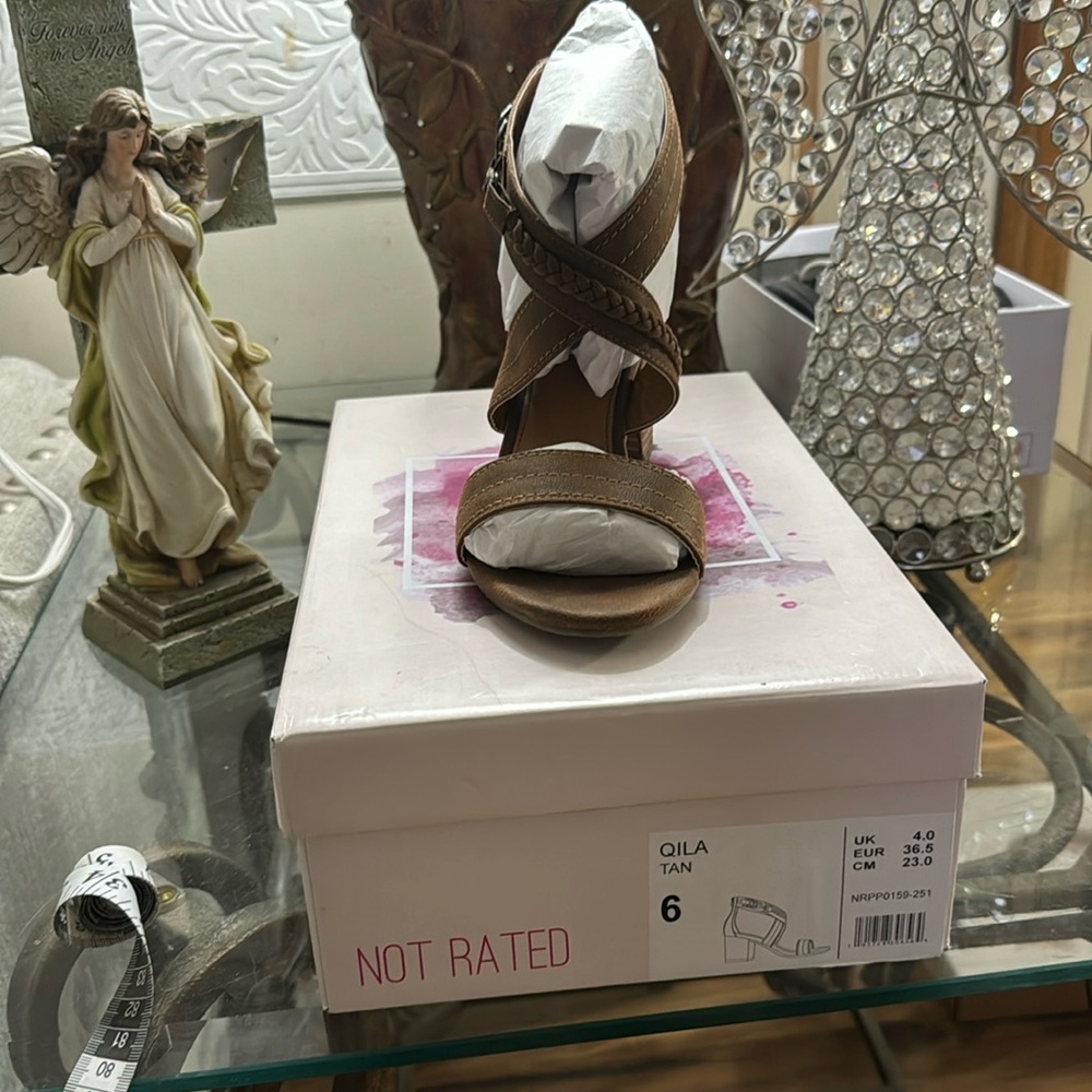 Not rated size 6 heels a little over 2 ins.